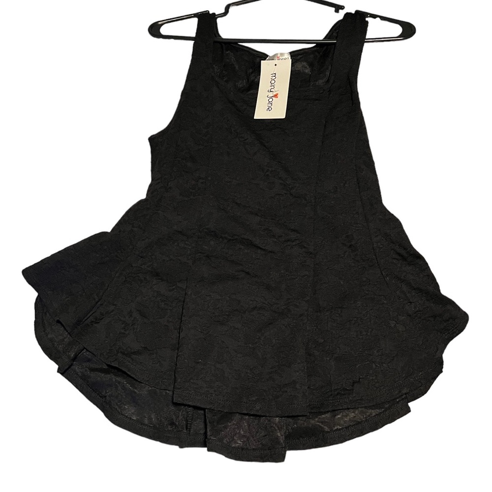 Black Peplum top Size XL women’s